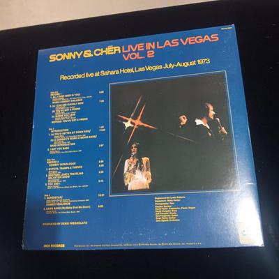 SONNY & CHER "LIVE IN LAS VEGAS VOL 2" DOUBLE VINYL RECORD