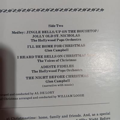ELVIS PRESLEY & GLEN CAMPBELL CHRISTMAS VINYL RECORDS
