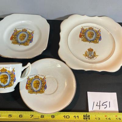 Vintage Commemorative Coronation King Edward Set