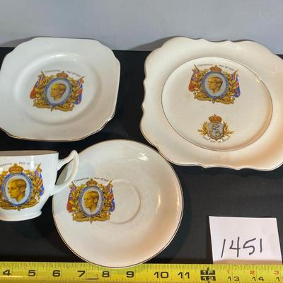 Vintage Commemorative Coronation King Edward Set