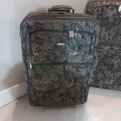 JAGUAR 2 PIECE CLOTH LUGGAGE ON 2 WHEELS