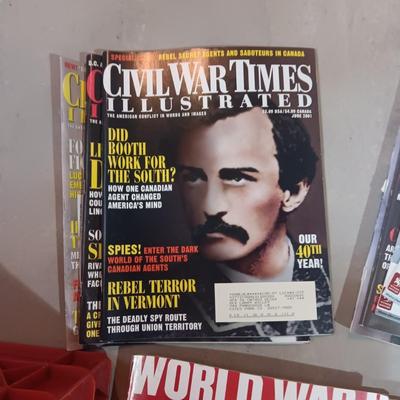 MILK CRATE FULL OF '08 & '09 WORLD WAR II MAGAZINES