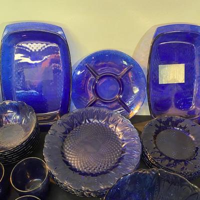 Vintage Sapphire Cobalt Set
