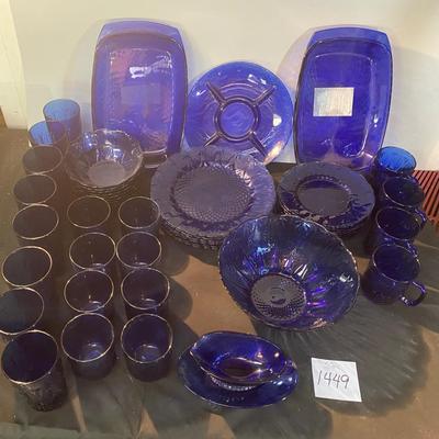 Vintage Sapphire Cobalt Set
