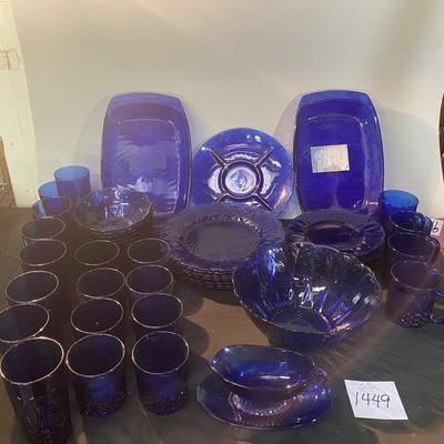 Vintage Sapphire Cobalt Set