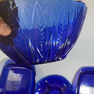 Vintage Sapphire Cobalt Set
