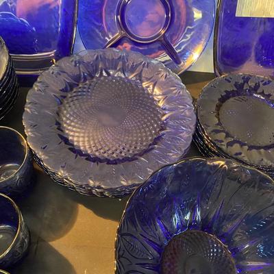 Vintage Sapphire Cobalt Set