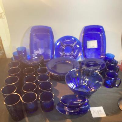 Vintage Sapphire Cobalt Set