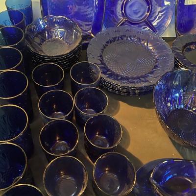 Vintage Sapphire Cobalt Set