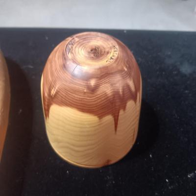 CERAMIC OWL WINDCHIME, WOODEN WALL SCONCE AND HAND CARVED OWL
