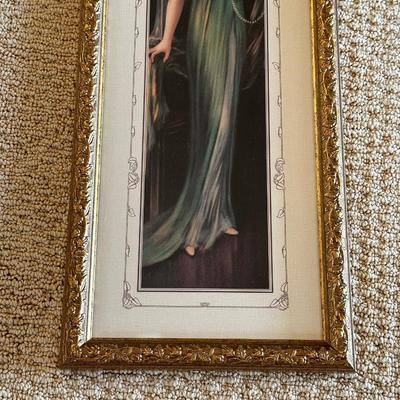 2 FRAMED PICTURES AND A METAL BASKET