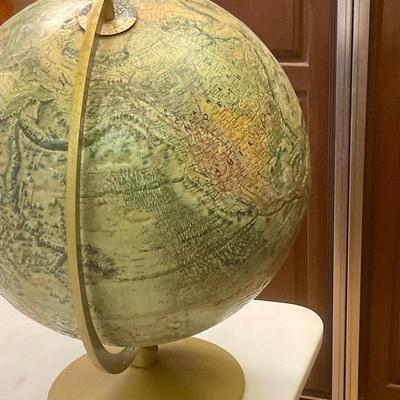 Nice vintage Globe circa 1950’s, 12” diameter globe world ocean series
