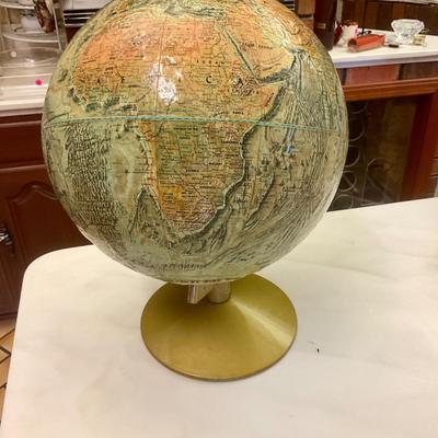 Nice vintage Globe circa 1950’s, 12” diameter globe world ocean series