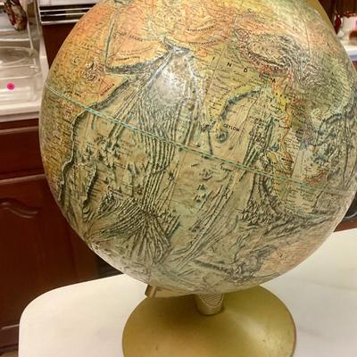 Nice vintage Globe circa 1950’s, 12” diameter globe world ocean series
