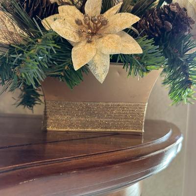 SILK FLOWER ARRANGEMENTS AND SWAG