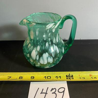Vintage Hand Blown Small Pitcher