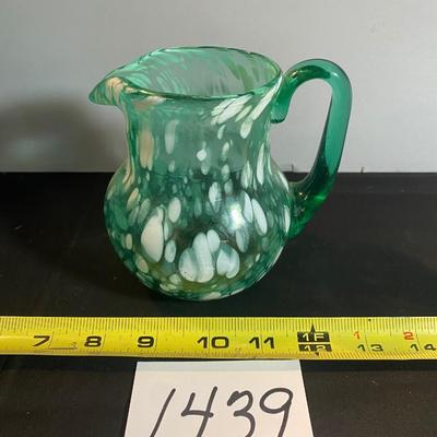 Vintage Hand Blown Small Pitcher