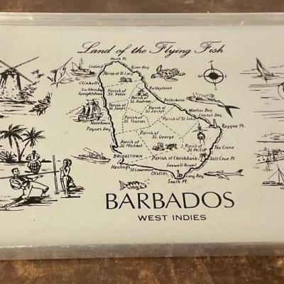 Cocktail tray from Barbados, West Indies