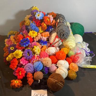 Yarn and Flower Lot