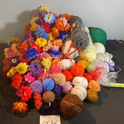 Yarn and Flower Lot