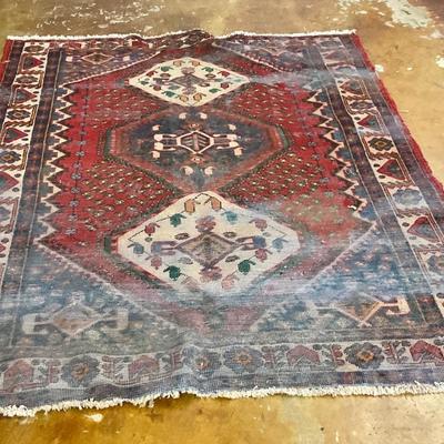 Distressed rug