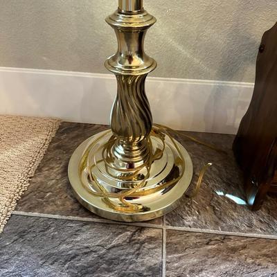 FLOOR LAMP AND MAGAZINE RACK