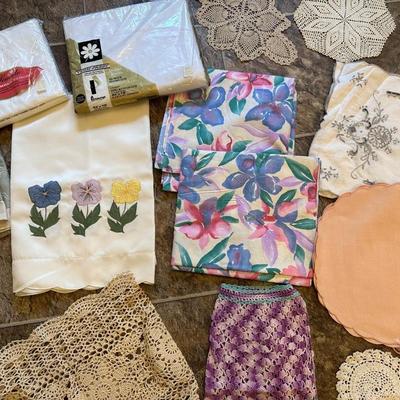 HANDMADE DOILIES, APRON AND MORE