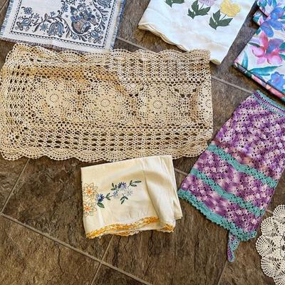 HANDMADE DOILIES, APRON AND MORE
