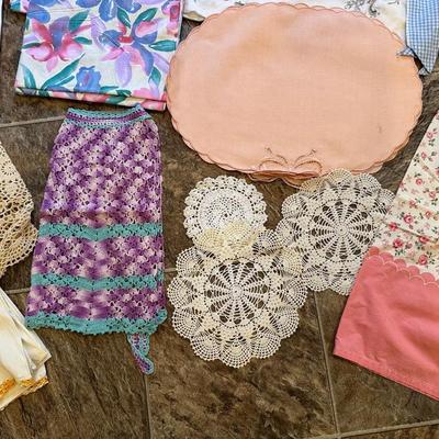 HANDMADE DOILIES, APRON AND MORE