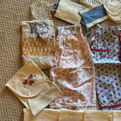 HANDMADE DOILIES, FLOUR SACK TOWELS, APRONS AND MORE