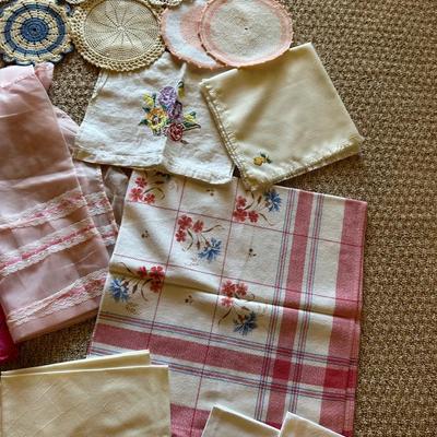 HANDMADE DOILIES, FLOUR SACK TOWELS, APRONS AND MORE