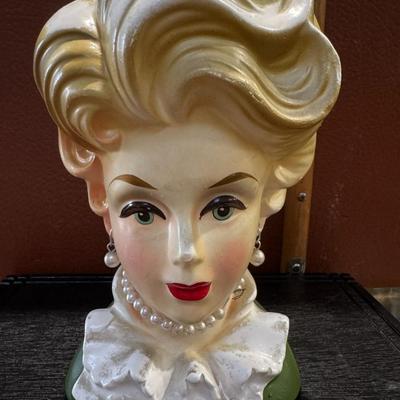 Lady Head Vase 1950's