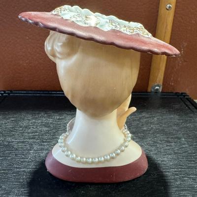 Lady Head Vase - 1950's