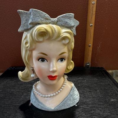 1950's Lady Head Vase