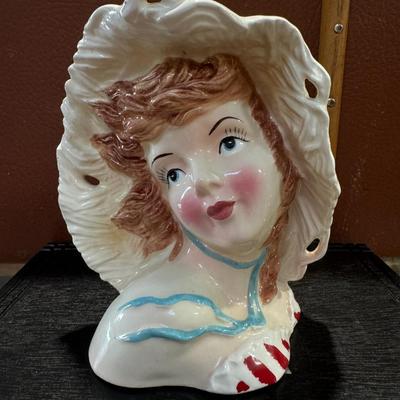 Whimsical head vase