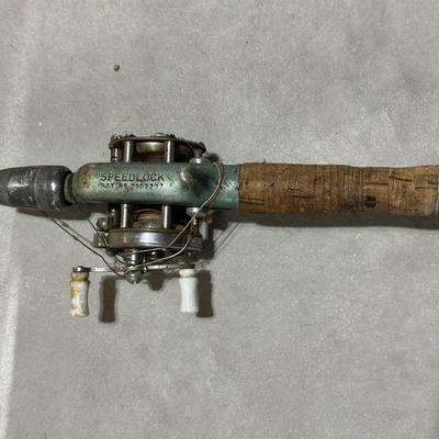 FISHING POLES WITH REELS AND A NYLON BAG