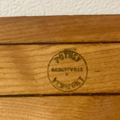 Square pick is basket stamped Vermont