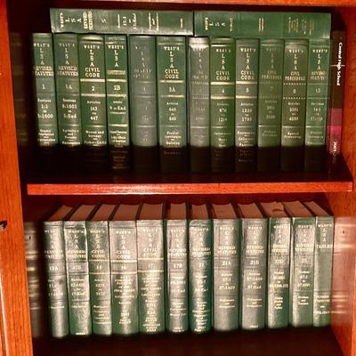 Set of law books, wests LSA CIVAL CODE