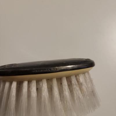 STERLING SILVER FORK AND BRUSH PLUS BUFFALO NICKEL MONEY CLIP AND BUTTON