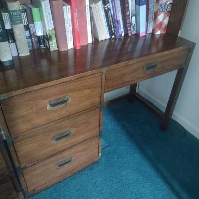 Bernhardt Desk with Book Hutch (No Contents)