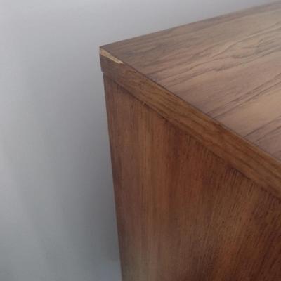 Wood Finish Tall Chest of Drawers