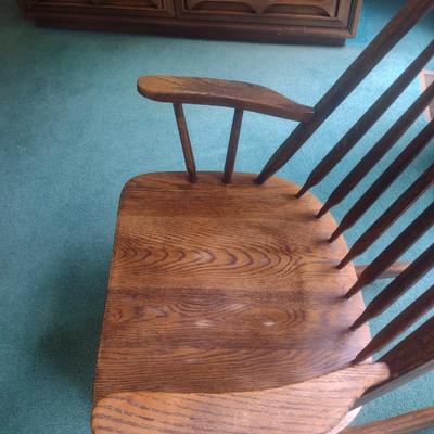 Solid Wood Spear Back Rocking Chair