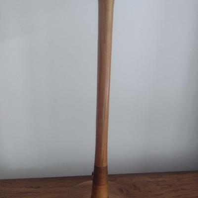 Bobby Phillips Original Wood Turned Fluted Post Table Lamp with Shade