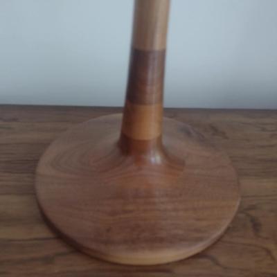 Bobby Phillips Original Wood Turned Fluted Post Table Lamp with Shade