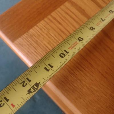 Solid Wood Oak Side Table Book Stand