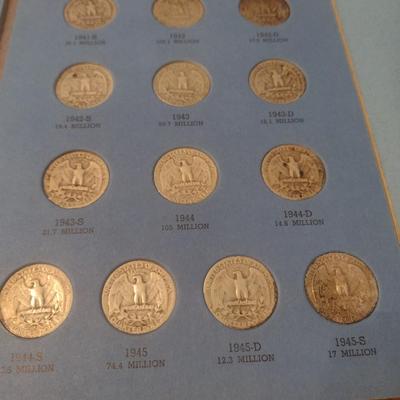 Washington Head Silver Quarter Collection 1932-1945