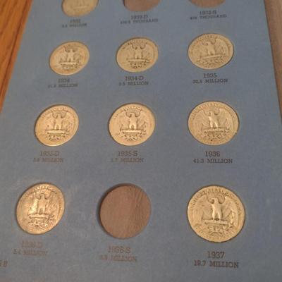 Washington Head Silver Quarter Collection 1932-1945
