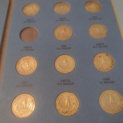 Washington Head Silver Quarter Collection 1946-1959