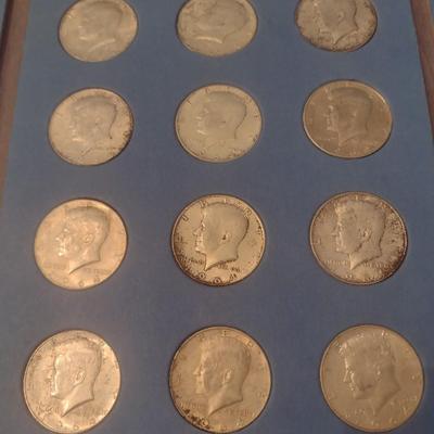 John F. Kennedy Half Dollar Collection Mostly 1964 Silver Content Coins (See Note Below)