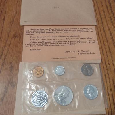 1961 U. S. Mint Proof Coin Set